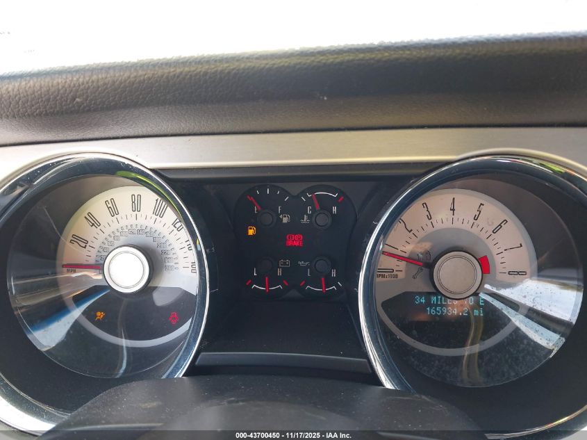 2012 Ford Mustang V6 Premium VIN: 1ZVBP8EM5C5286978 Lot: 43700450