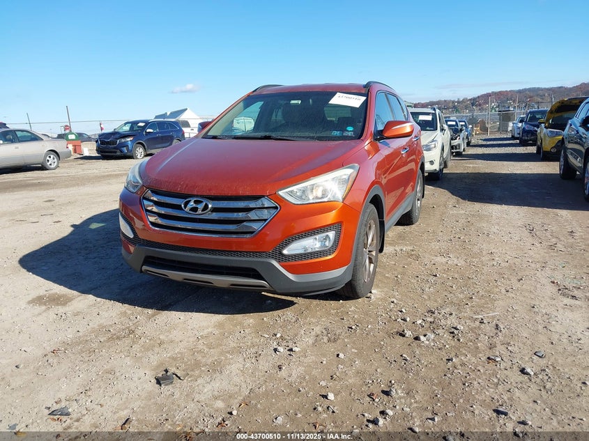 5XYZUDLB7DG019418 2013 HYUNDAI SANTA FE photo no. 2