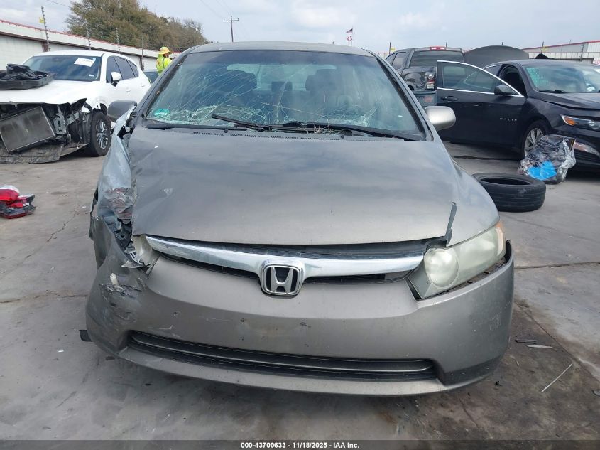 2007 Honda Civic Lx VIN: 1HGFA16567L020909 Lot: 43700633