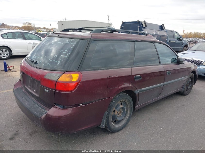 4S3BH6352Y7309712 2000 SUBARU LEGACY photo no. 4