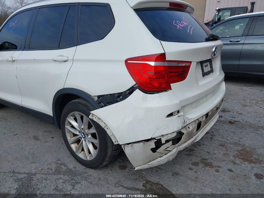 2013 BMW X3 xDrive28I VIN: 5UXWX9C55D0A14937 Lot: 43700949