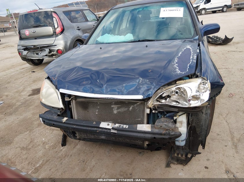 2003 Honda Civic Ex VIN: 2HGES26703H627220 Lot: 43700993