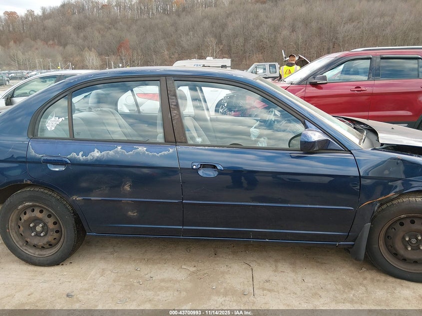 2003 Honda Civic Ex VIN: 2HGES26703H627220 Lot: 43700993