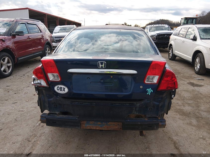 2003 Honda Civic Ex VIN: 2HGES26703H627220 Lot: 43700993