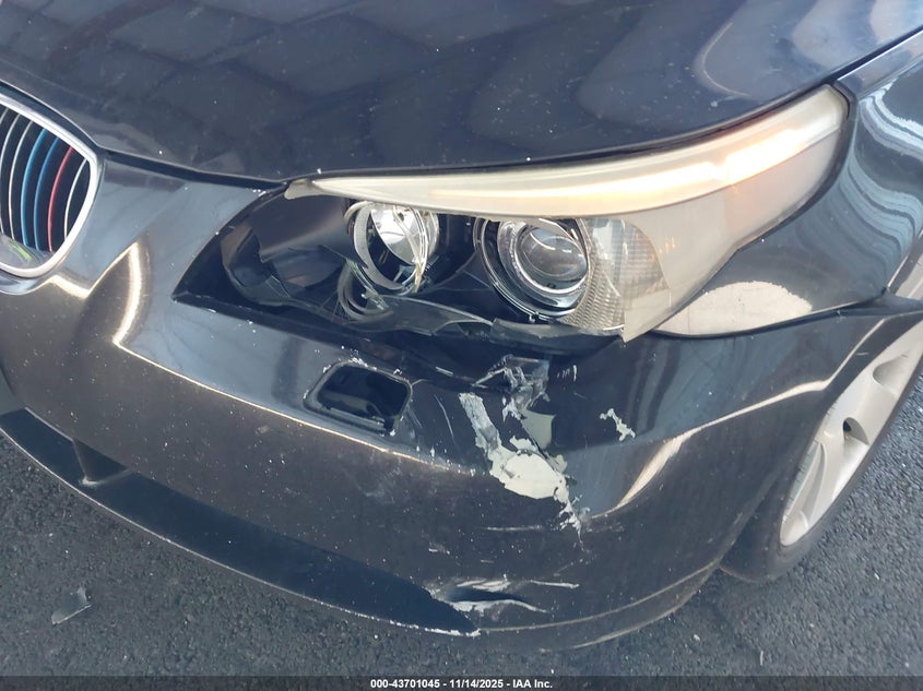 2007 BMW 530I VIN: WBANE73547CM58914 Lot: 43701045