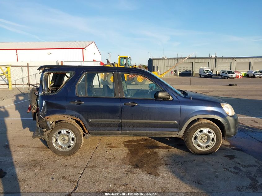 2006 Honda Cr-V Lx VIN: JHLRD78576C043328 Lot: 43701088