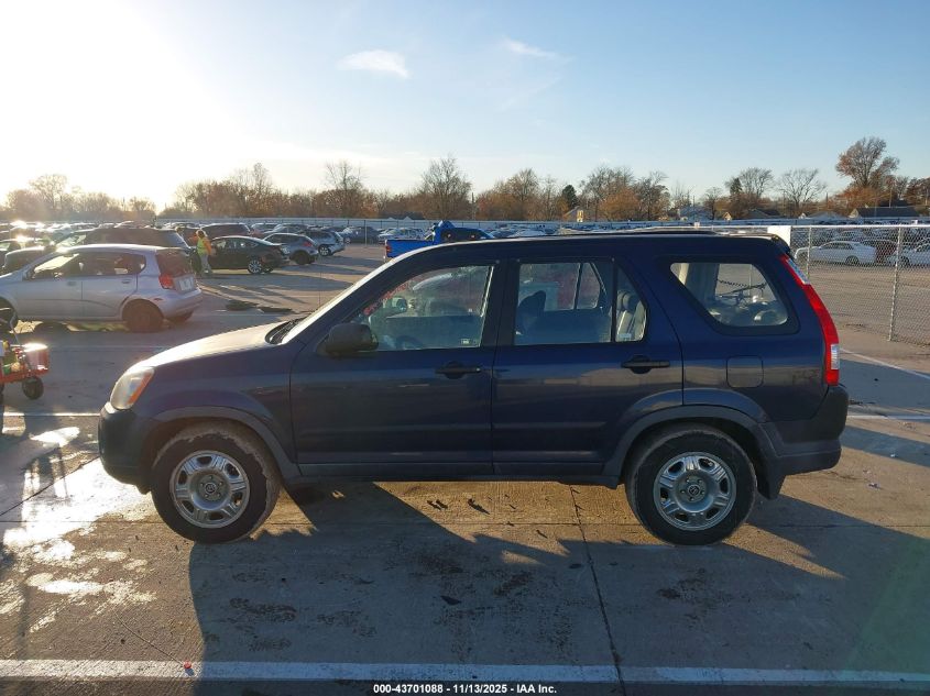 2006 Honda Cr-V Lx VIN: JHLRD78576C043328 Lot: 43701088