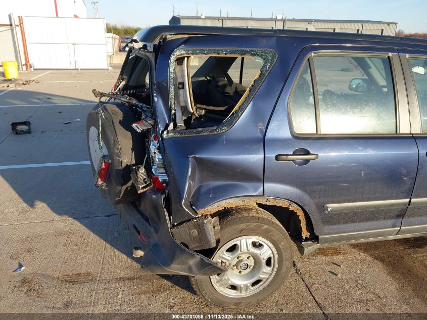 2006 Honda Cr-V Lx VIN: JHLRD78576C043328 Lot: 43701088