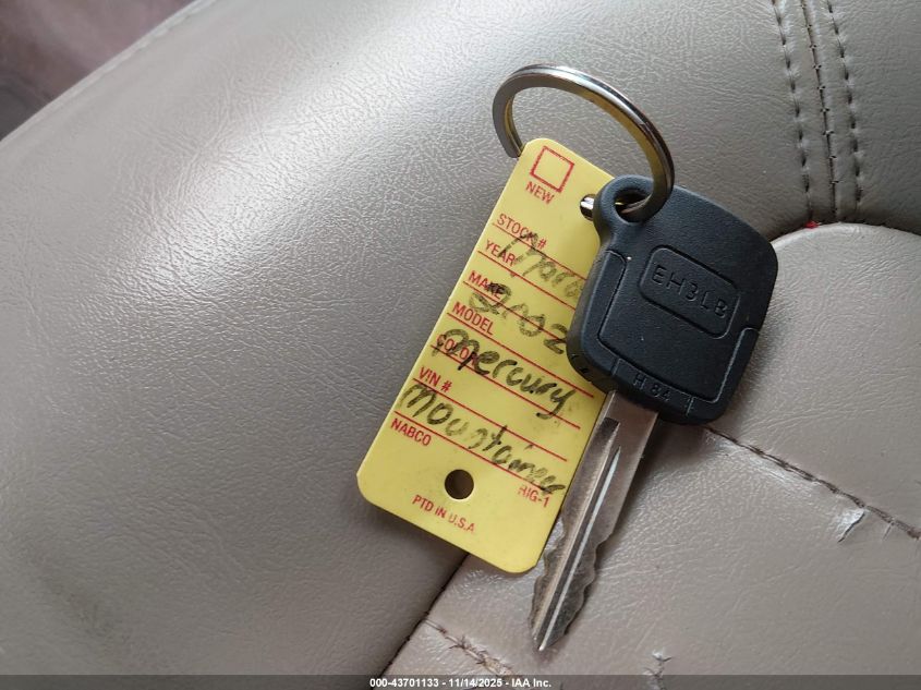 2002 Mercury Mountaineer VIN: 4M2ZU86E12ZJ30486 Lot: 43701133