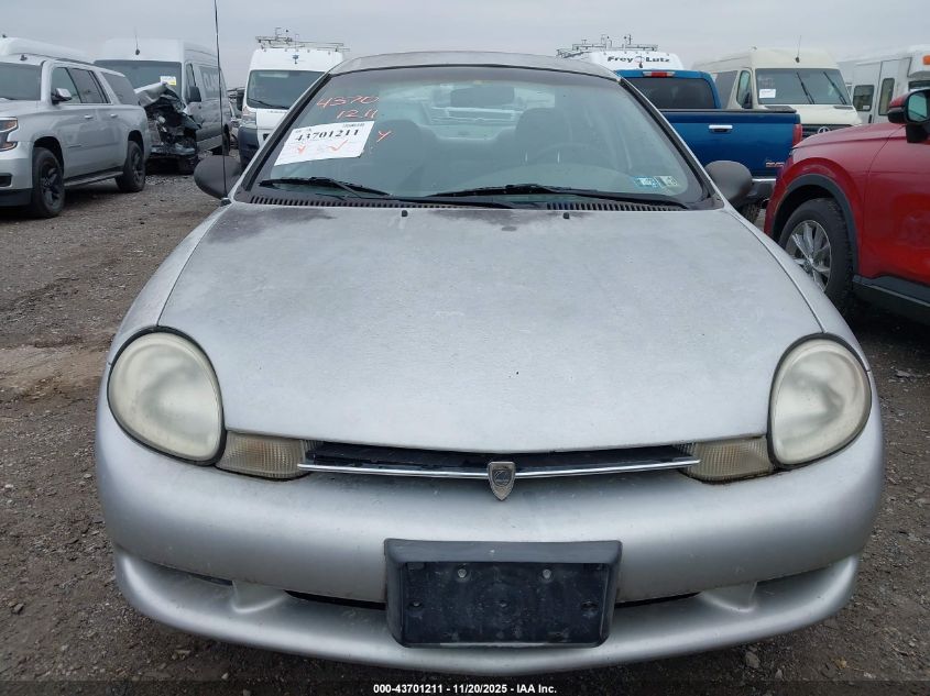 2000 Plymouth Neon Highline VIN: 1P3ES46C5YD676389 Lot: 43701211