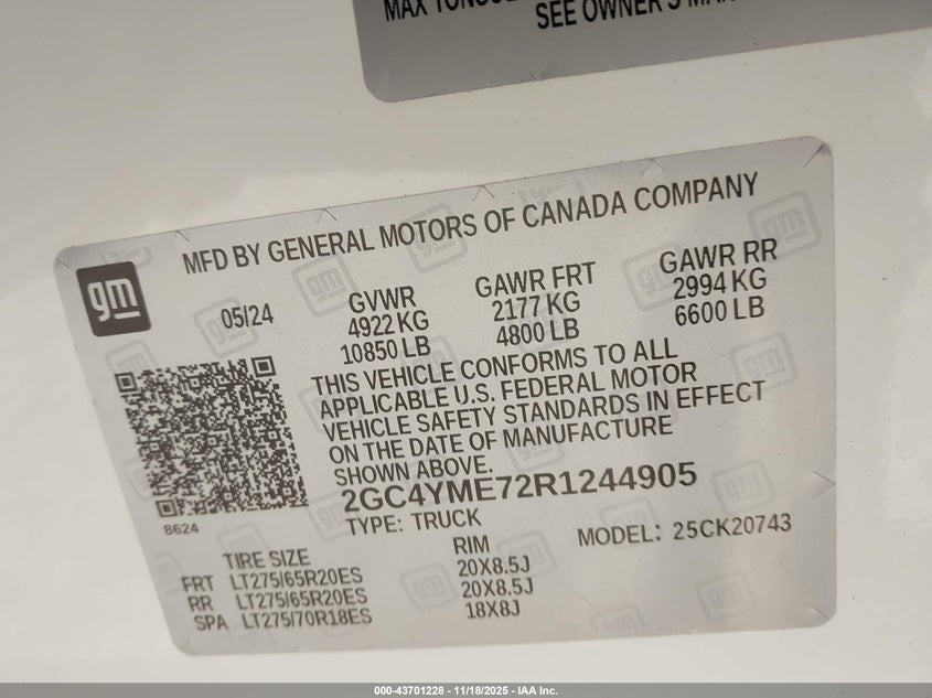 2GC4YME72R1244905 2024 CHEVROLET SILVERADO photo no. 9