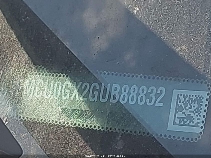 2016 Ford Escape Se VIN: 1FMCU0GX2GUB88832 Lot: 43701231