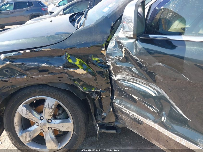 2013 Jeep Grand Cherokee Overland VIN: 1C4RJECT1DC595923 Lot: 43701333