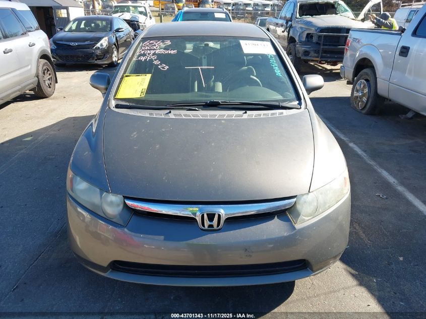 2008 Honda Civic Lx VIN: 1HGFA16538L021338 Lot: 43701343