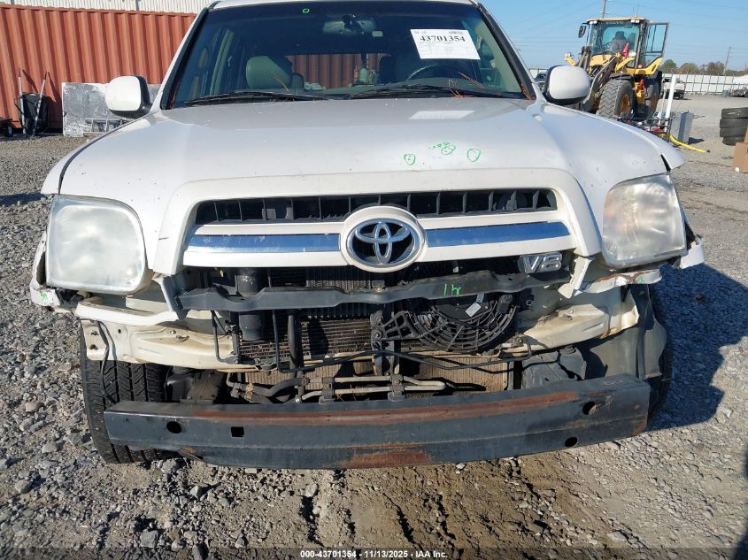 2005 Toyota Sequoia Limited V8 VIN: 5TDZT38A85S257828 Lot: 43701354