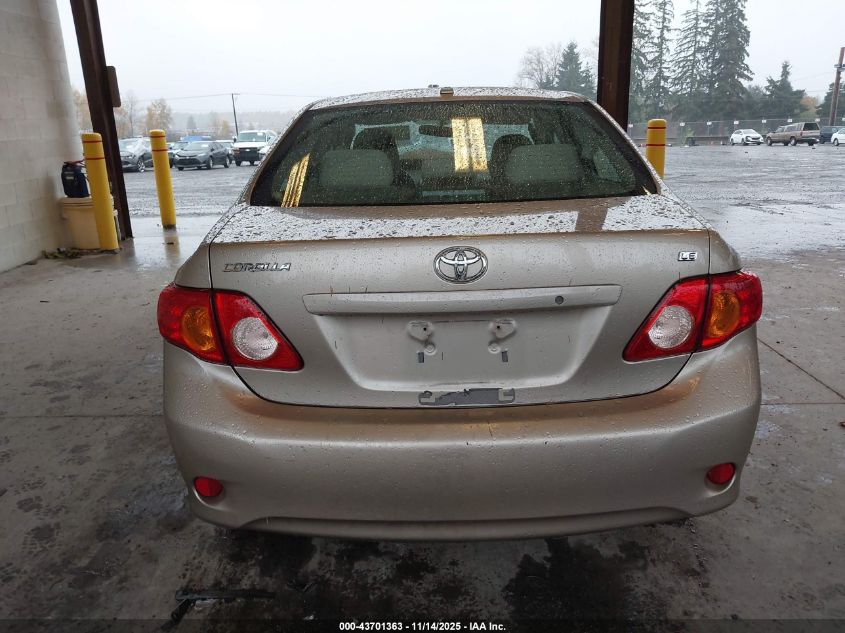 2009 Toyota Corolla Le VIN: 1NXBU40E89Z116659 Lot: 43701363