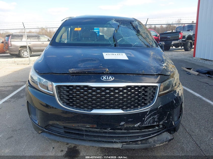 2017 Kia Sedona Lx VIN: KNDMB5C14H6327345 Lot: 43701412