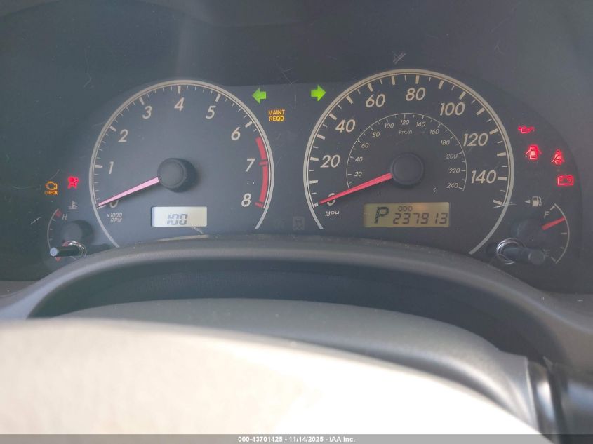 2009 Toyota Corolla Le VIN: JTDBL40E199040759 Lot: 43701425