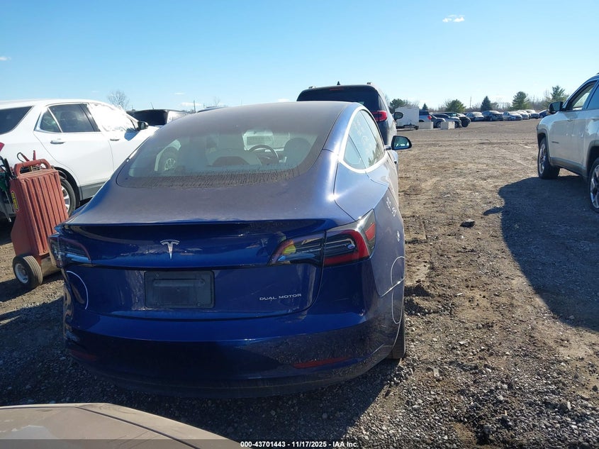 2020 Tesla Model 3 Long Range VIN: 5YJ3E1EB2LF547050 Lot: 43701443