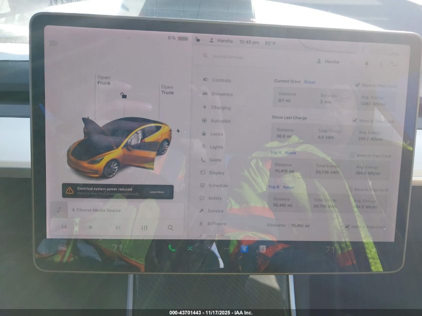 2020 Tesla Model 3 Long Range VIN: 5YJ3E1EB2LF547050 Lot: 43701443