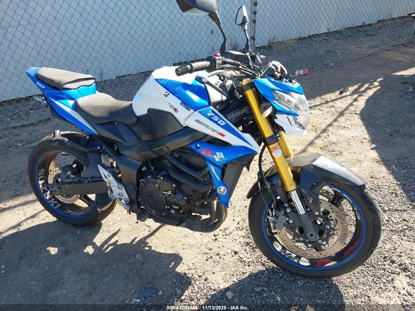2015 Suzuki Gsx-S750 VIN: JS1GR7NA7F2101106 Lot: 43701446