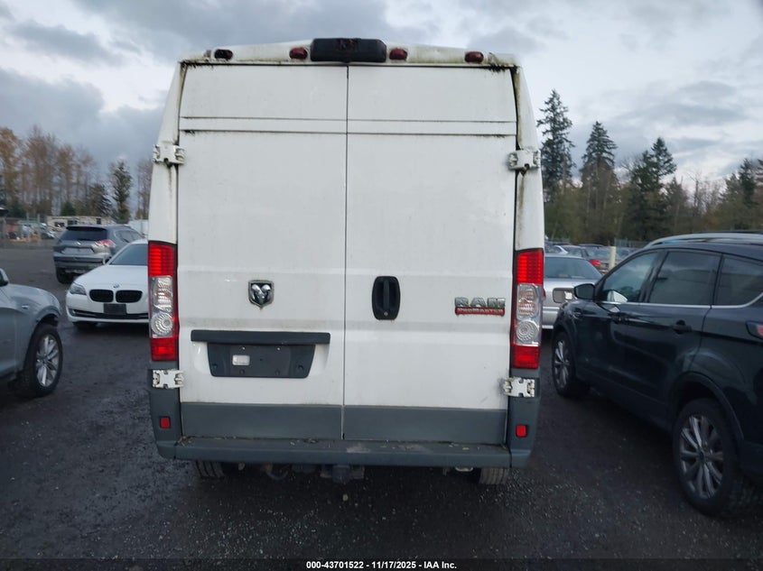 2017 Ram Promaster 2500 High Roof 159 Wb VIN: 3C6TRVDGXHE544121 Lot: 43701522