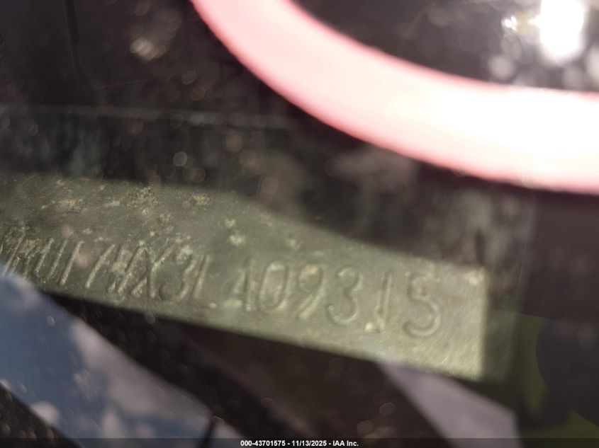 2003 Ford Expedition Eddie Bauer VIN: 1FMRU17WX3LA09315 Lot: 43701575