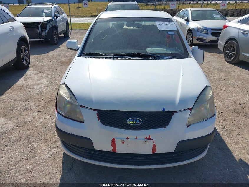 2008 Kia Rio Lx VIN: KNADE123486331881 Lot: 43701624
