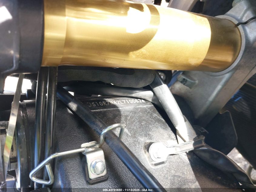 2020 Suzuki Gsx-R750 VIN: JS1GR7MA2L7100624 Lot: 43701650