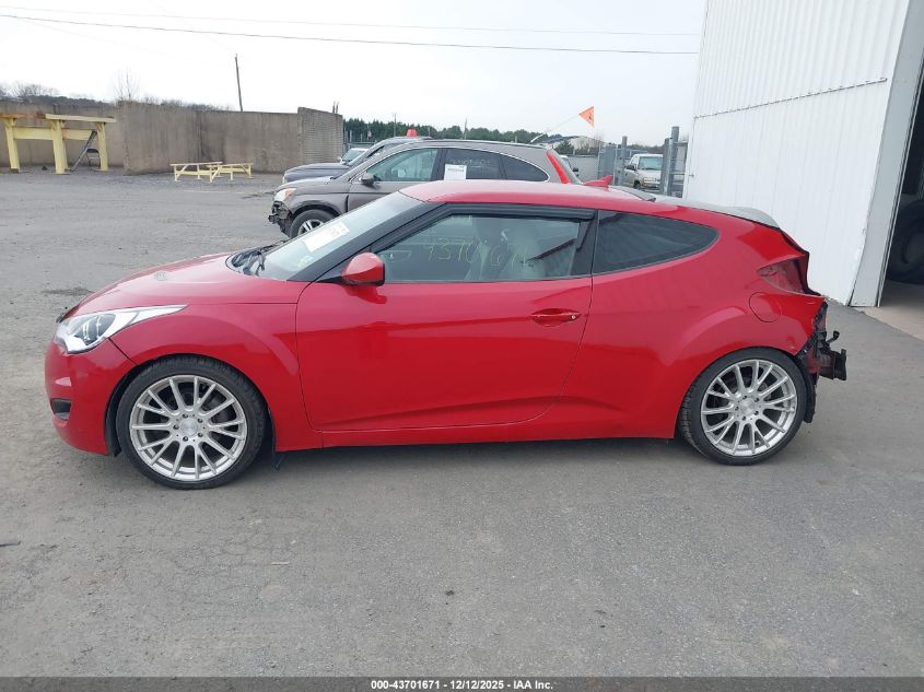 2012 Hyundai Veloster Base W/Gray VIN: KMHTC6AD7CU019842 Lot: 43701671