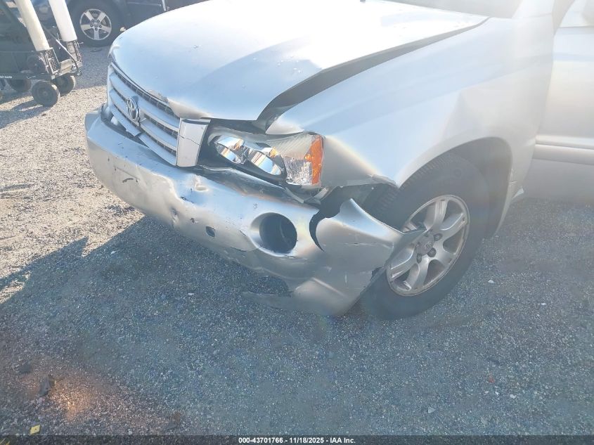 2003 Toyota Highlander V6 VIN: JTEGF21A430075414 Lot: 43701766