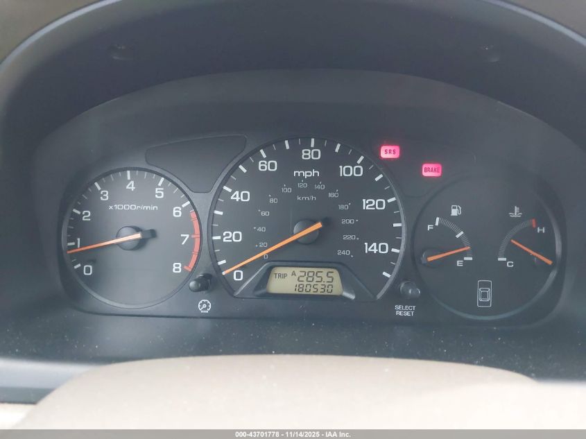 2000 Honda Accord 2.3 Lx VIN: 1HGCG6553YA050947 Lot: 43701778