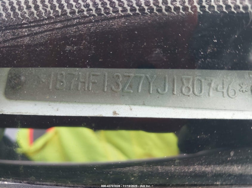 2000 Dodge Ram 1500 St VIN: 1B7HF13Z7YJ180746 Lot: 43701839