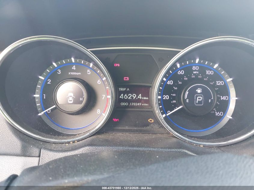 2013 Hyundai Sonata Gls VIN: 5NPEB4AC4DH788726 Lot: 43701980