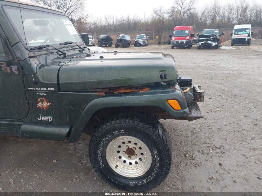 1998 Jeep Wrangler Sahara VIN: 1J4FY49S1WP744005 Lot: 43702019