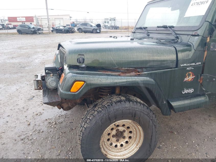 1998 Jeep Wrangler Sahara VIN: 1J4FY49S1WP744005 Lot: 43702019
