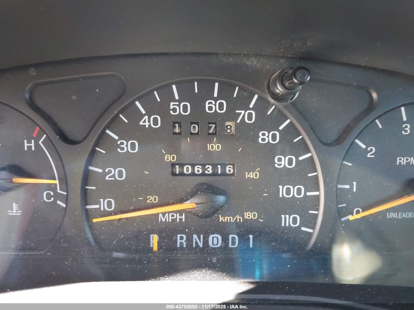 1997 Ford Taurus Gl VIN: 1FALP52U6VA305600 Lot: 43702050