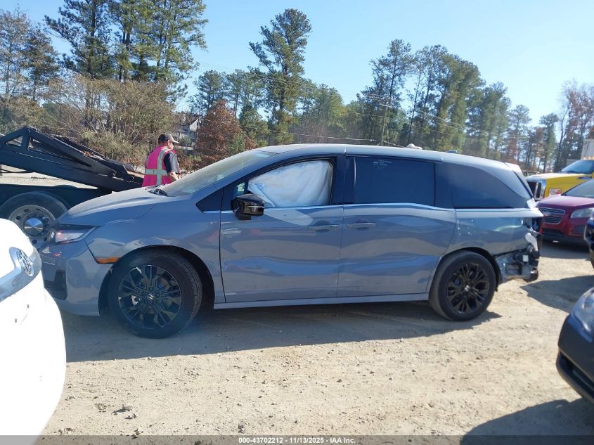 2025 Honda Odyssey Sport-L VIN: 5FNRL6H73SB052651 Lot: 43702212