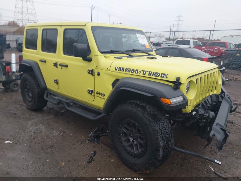 2022 JEEP WRANGLER UNLIMITED HIGH TIDE 4X4 - 1C4HJXDG8NW253040