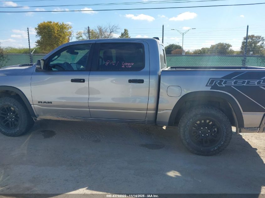2025 Ram 1500 Rebel 4X4 5'7 Box VIN: 1C6SRFLP7SN576837 Lot: 43702322