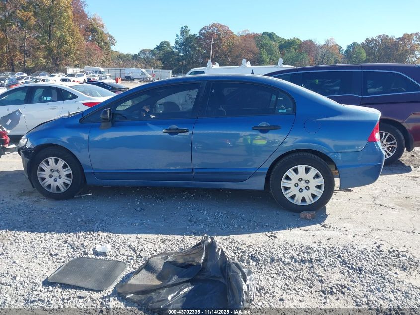 2009 Honda Civic Vp VIN: 2HGFA16389H519614 Lot: 43702335