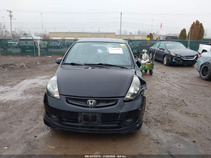 2008 Honda Fit Sport VIN: JHMGD37688S012023 Lot: 43702370