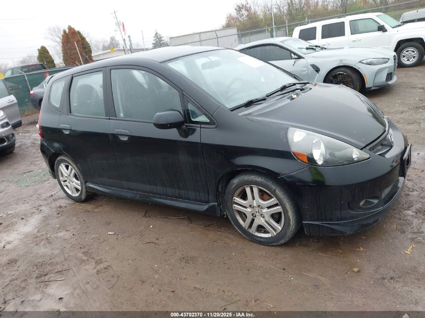 2008 Honda Fit Sport VIN: JHMGD37688S012023 Lot: 43702370