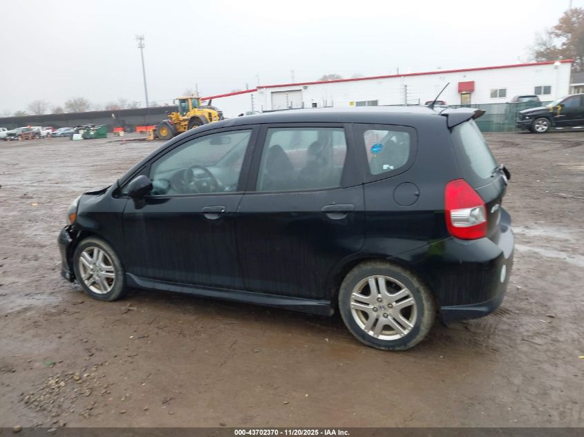 2008 Honda Fit Sport VIN: JHMGD37688S012023 Lot: 43702370