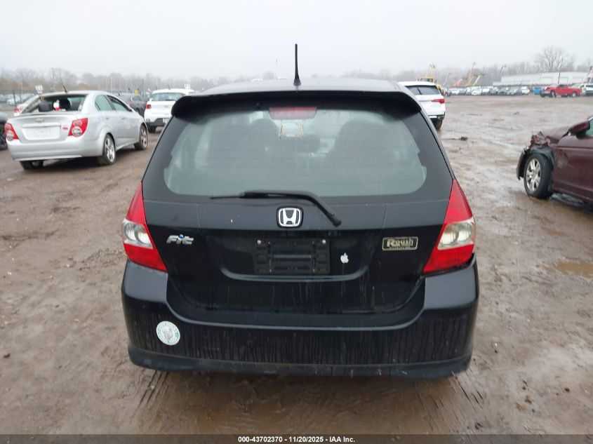 2008 Honda Fit Sport VIN: JHMGD37688S012023 Lot: 43702370