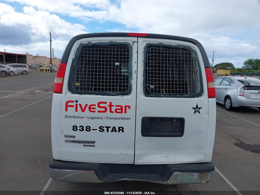 2011 Chevrolet Express 2500 Work Van VIN: 1GCWGFBA7B1155415 Lot: 43702386