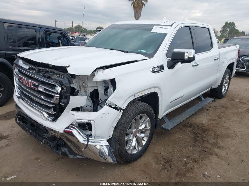 2022 GMC Sierra Limited K1500 Slt white pickup diesel 3GTU9DET3NG170681 photo #3