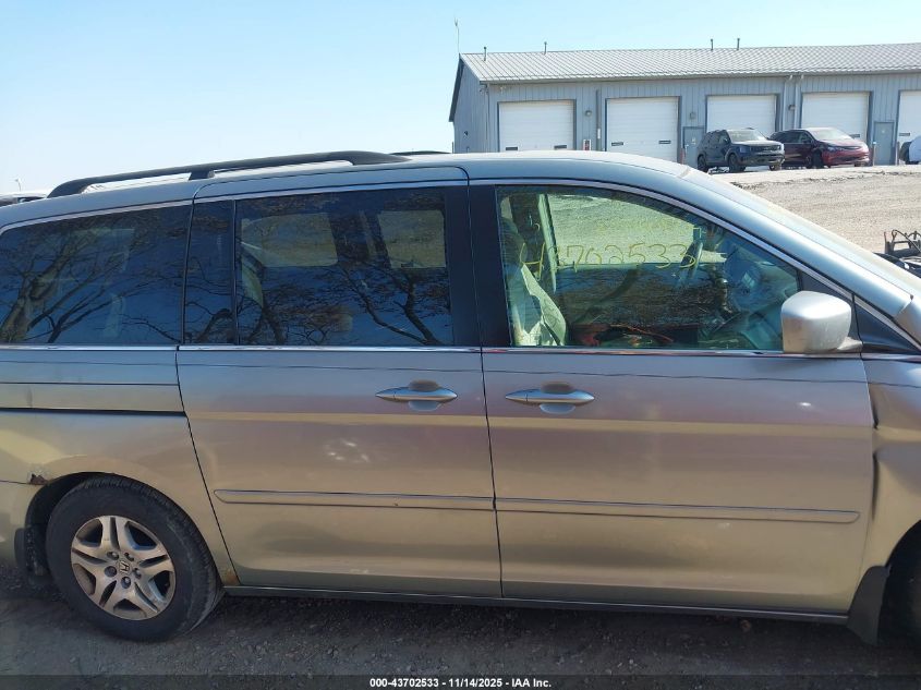 2005 Honda Odyssey Ex VIN: 5FNRL38405B118436 Lot: 43702533