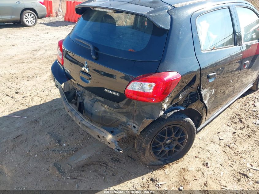 2017 Mitsubishi Mirage Es VIN: ML32A3HJ1HH001260 Lot: 43702561