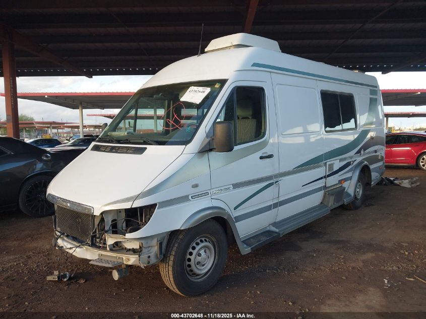 2003 Dodge Sprinter Van 2500 Super High Ceiling VIN: WD2YD742635570943 Lot: 43702648